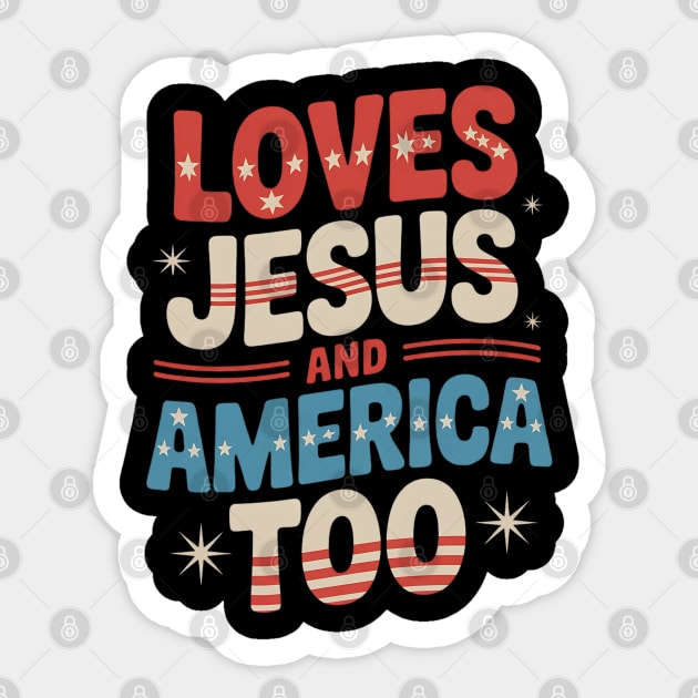 Republican-Jesus Sticker by Creatifly Graphic Tees